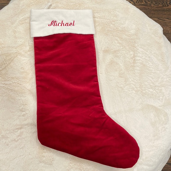 Pottery Barn Holiday Pottery Barn Classic Velvet Large Stocking